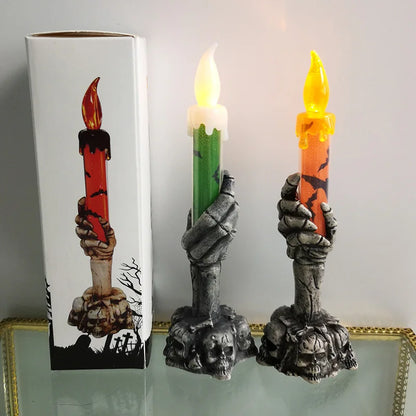 Skeleton Halloween Party Candles